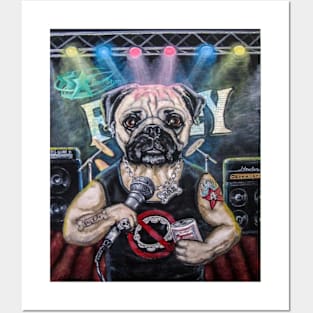 Metal Pug Posters and Art